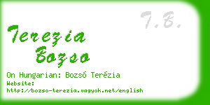 terezia bozso business card