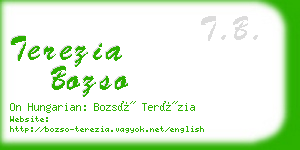 terezia bozso business card